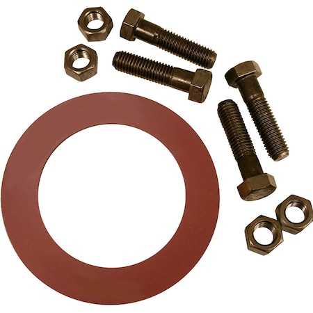Jones Stephens 3in. Red Rubber Ring Gasket Kit, 5/8in. x 3in. Bolt Size G52103